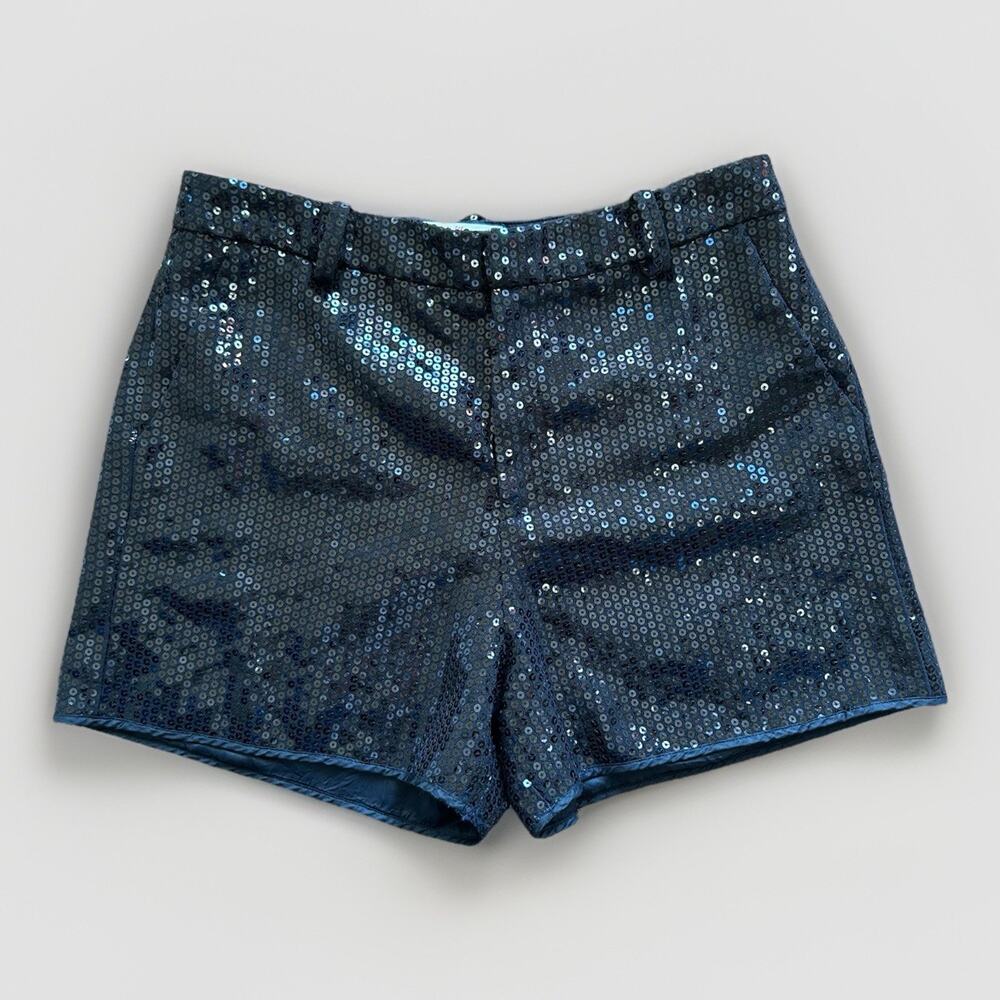Zadig & Voltaire Pink Sequins Shorts Women Size 6 2022 Runway Deluxe Collection